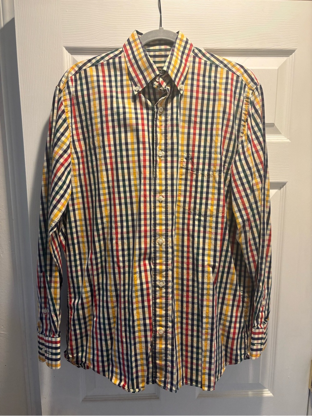 Paul and Shark Men's Multi-Color Plaid Button-Down Shirt - Yachting shirt